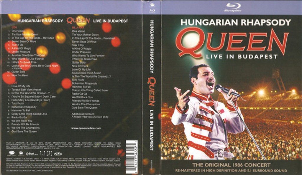 Queen  Hungarian Rhapsody; Live In Budapest : Front + Back